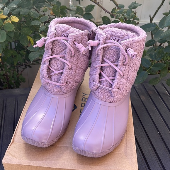 Sperry - Saltwater Sherpa Boots - Lavender Size:8 - Picture 4 of 16